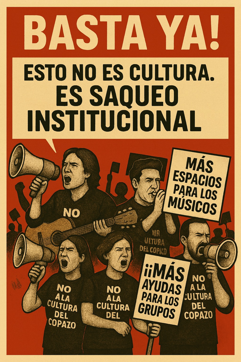 Músicos y grupos hartos del engaño de Girando por Salas reclaman al Ministerio de Cultura ayudas directas.