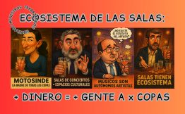 Desde los 3 millones de euros gastados, por decreto, de Motosinde, paasando por los Espacios Culturales, a los Autónomos Artistas y voltereta y media, y: ¡¡Ecosistema. Todo por las copas!!